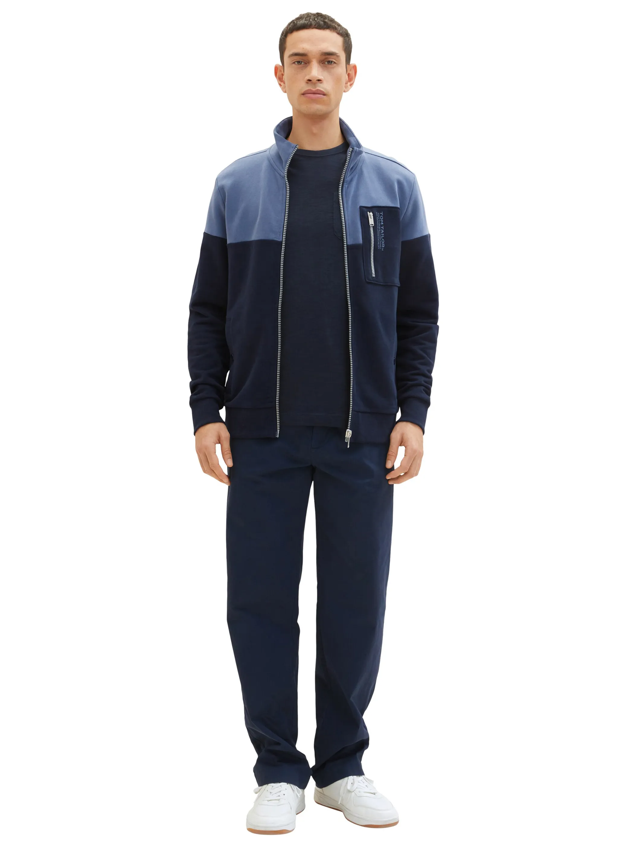 Herren Sweatjacke im Colorblocking