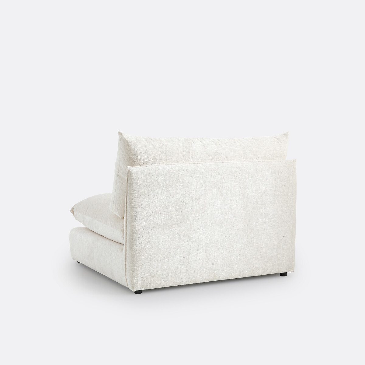 LA REDOUTE INTERIORS<br>Banco modular de getextureerd fluweel, Malo