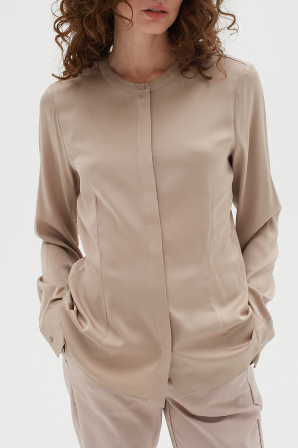InWear LikoIW Blouse Premium - 93% Silk Cobblestone
