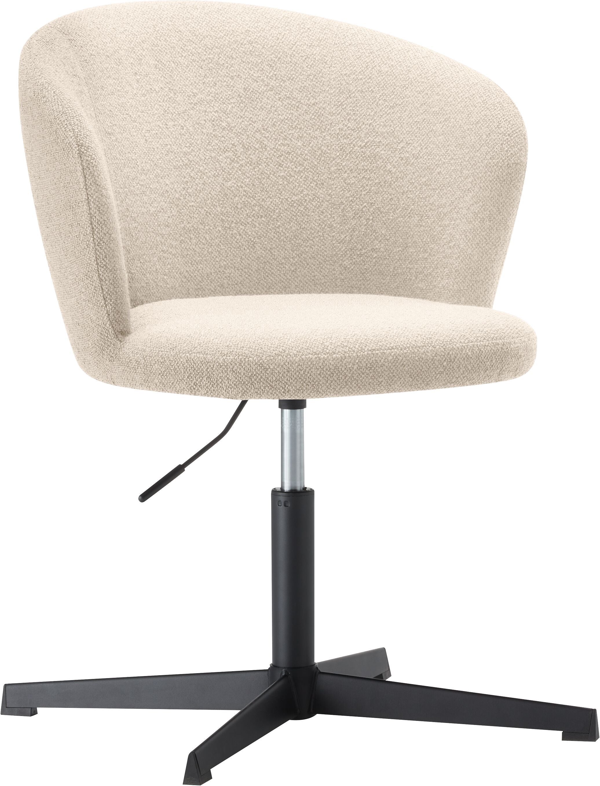NIVES Bürostuhl beige_61x58x78-89 - Beige / B: 61.0 cm x T: 58.0 cm x H: 78.0 cm