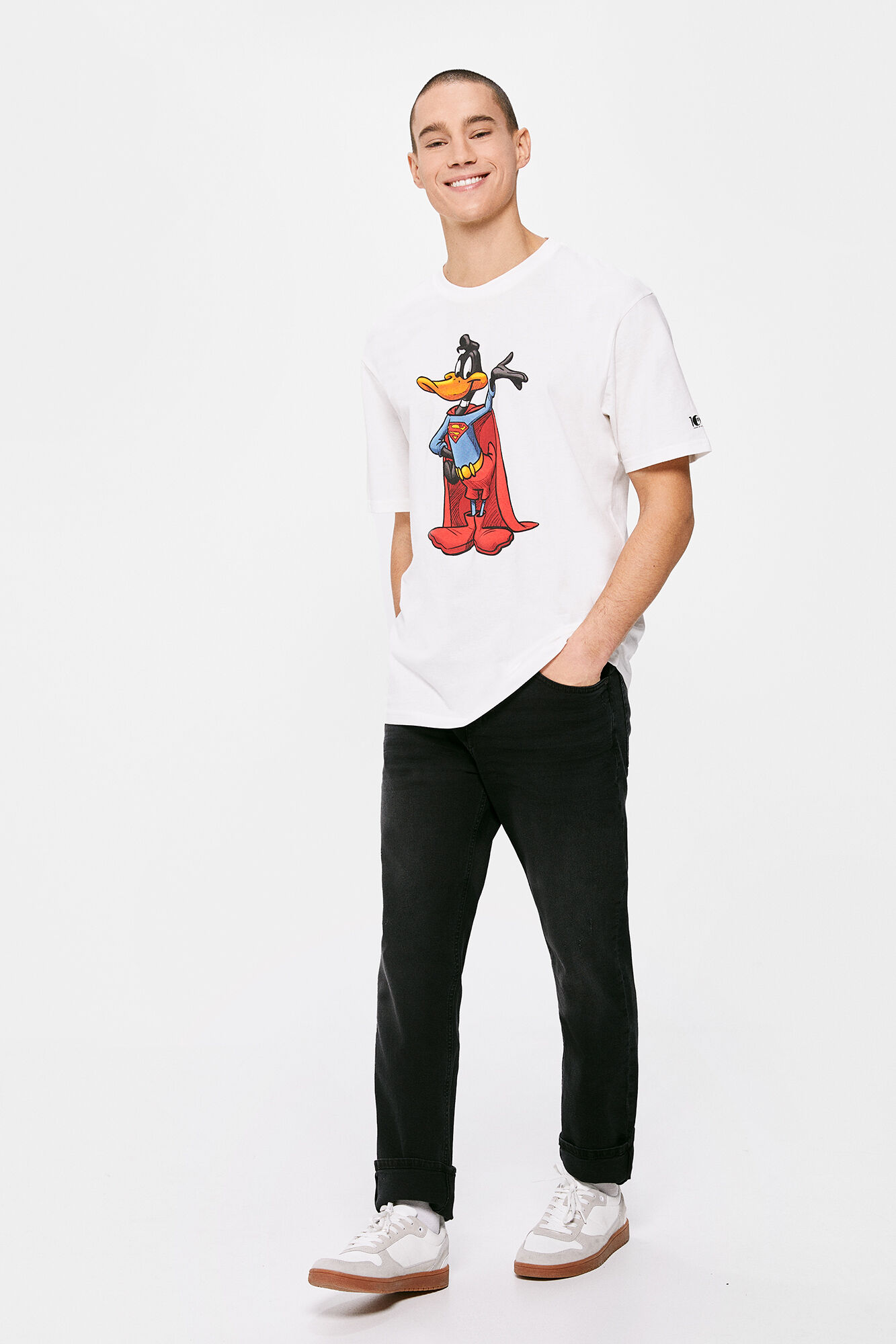 Camiseta Super Daffy Duck - marfim