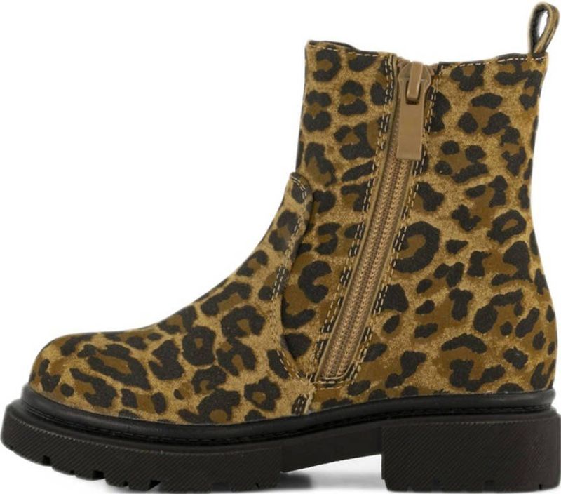 Graceland - Enkellaarsjes - Panterprint - Beige/Zwart