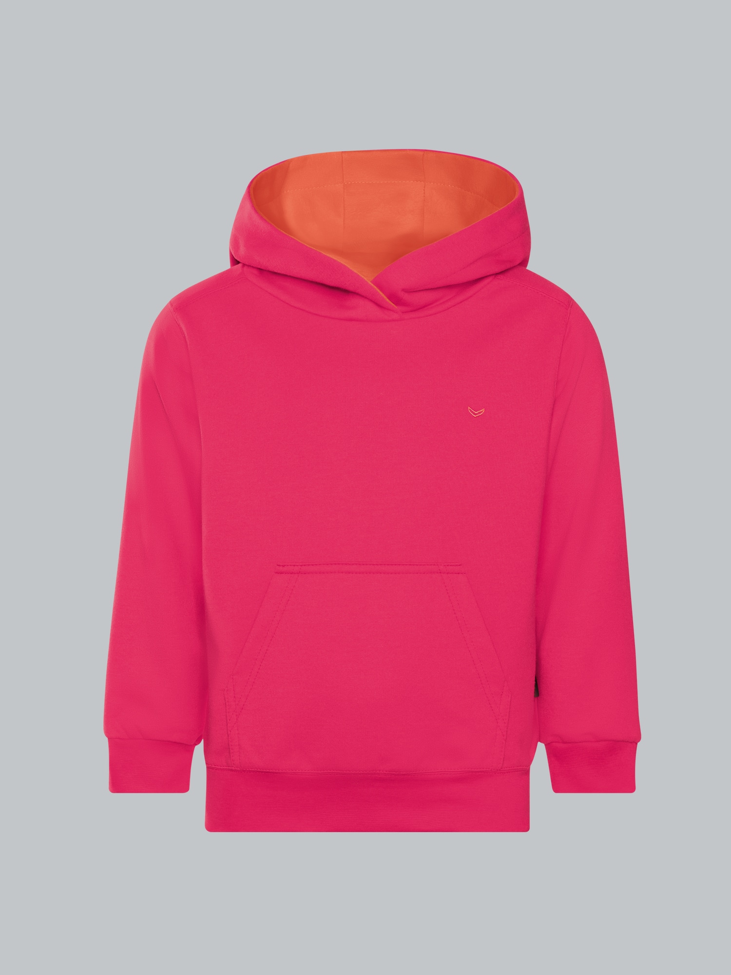 Hoodie in leichter Sweat-Qualität Koralle