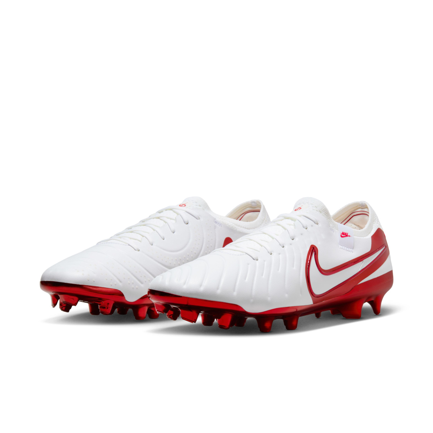 Nike Tiempo Legend 10 Elite Gras Voetbalschoenen (FG) Wit Rood