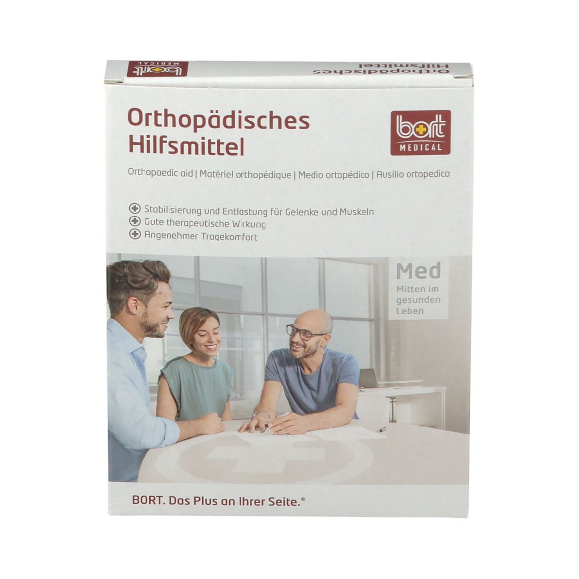 BORT Handgelenkstütze mit eingefasster Daumenaussparung Gr. S blau