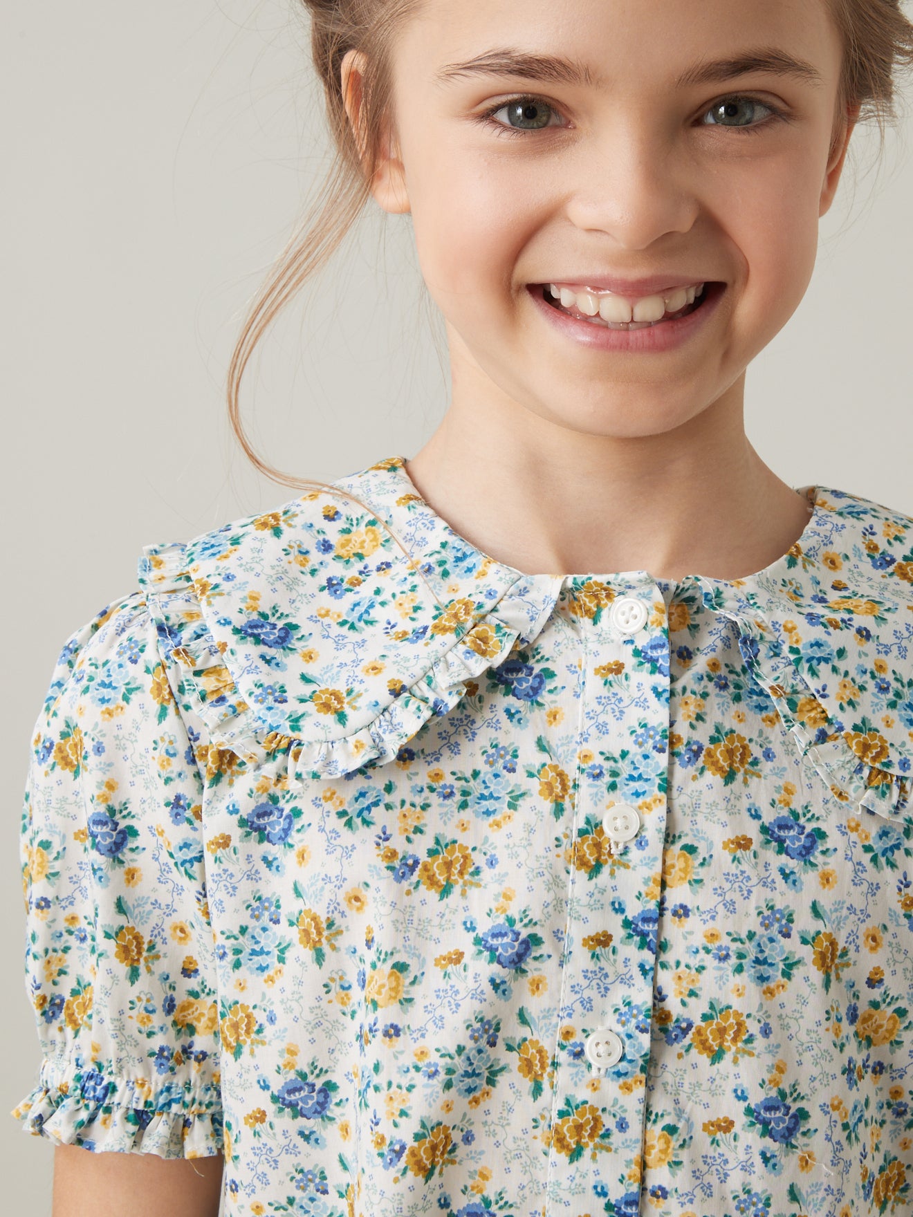 Robe Fille en tissu Liberty