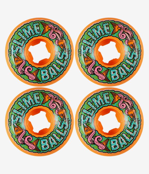 Santa Cruz Fish Speed Balls Slime Balls Rollen (orange) 56mm 99A 4er Pack