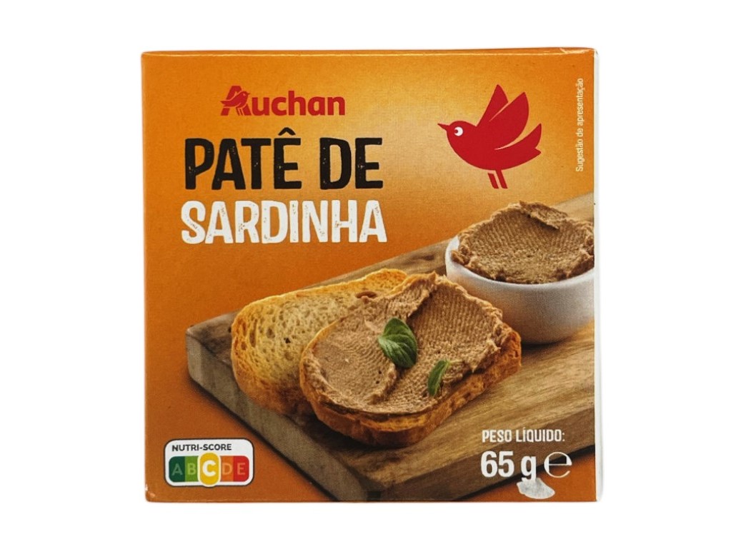 PATÊ SARDINHA AUCHAN 65G