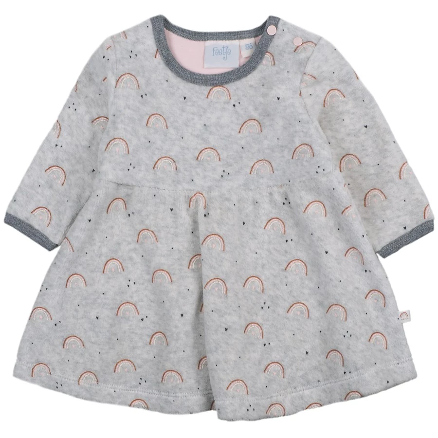 Feetje Kleid AOP Rainbow grau