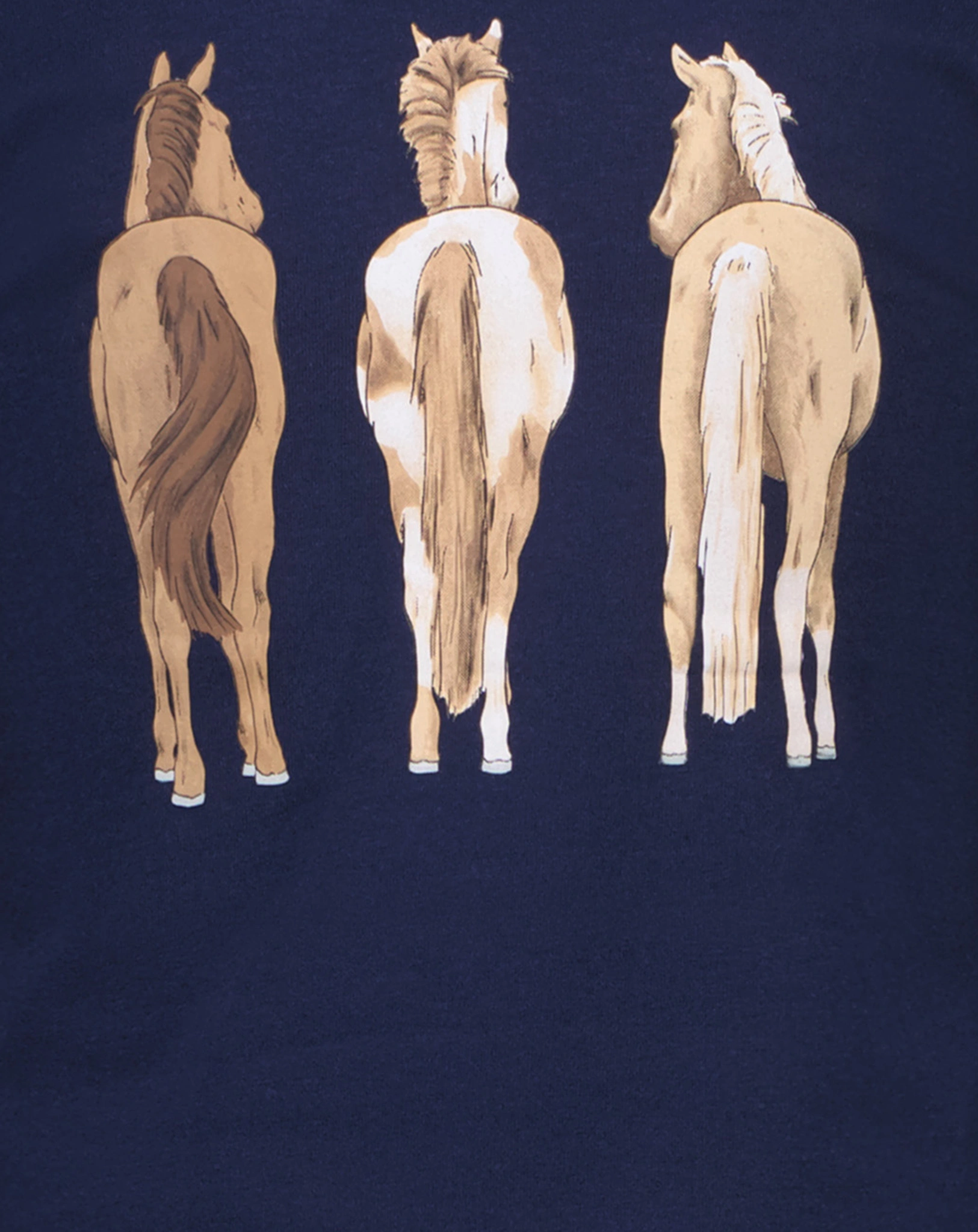 Langarmshirt HORSE WORLD - DREAMTEAM in true navy