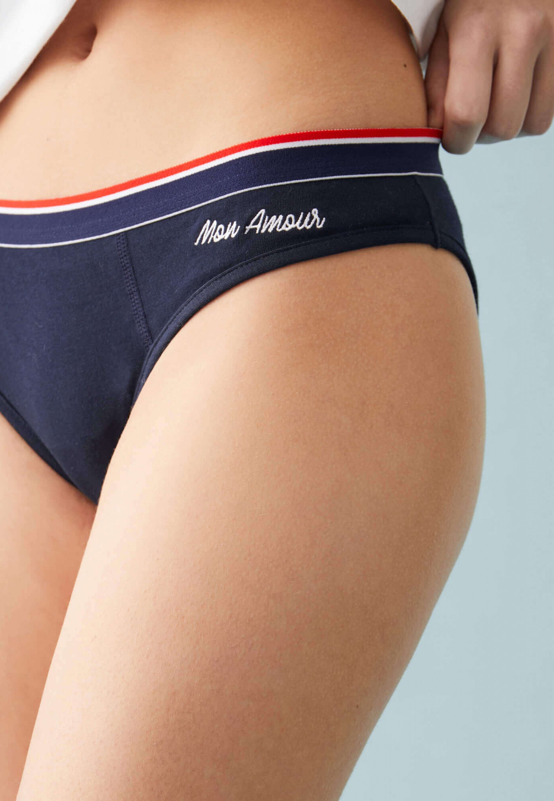 Culotte en coton-Louison Bleu Amour