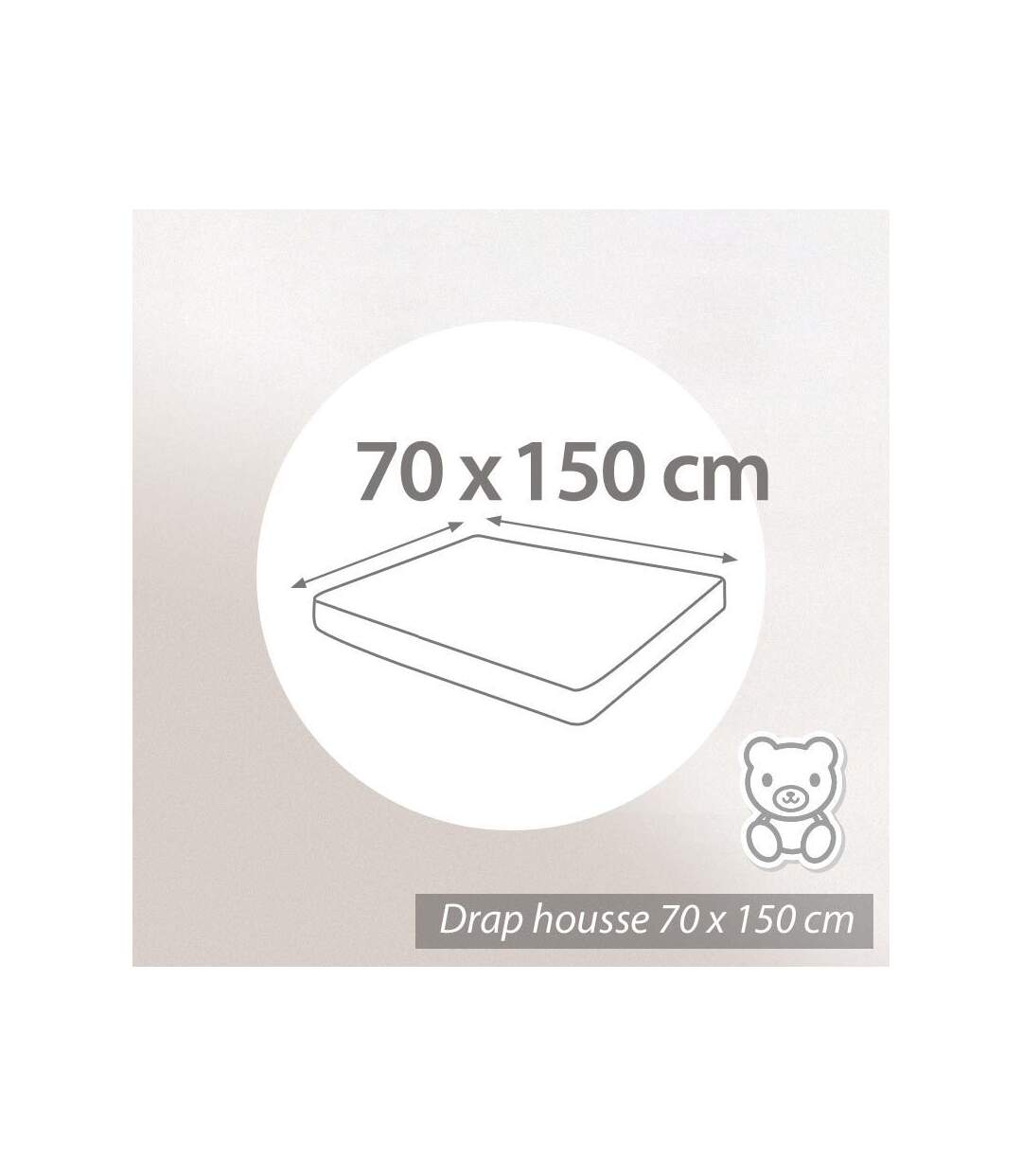 Protège matelas 70x150 cm absorbant Antonin