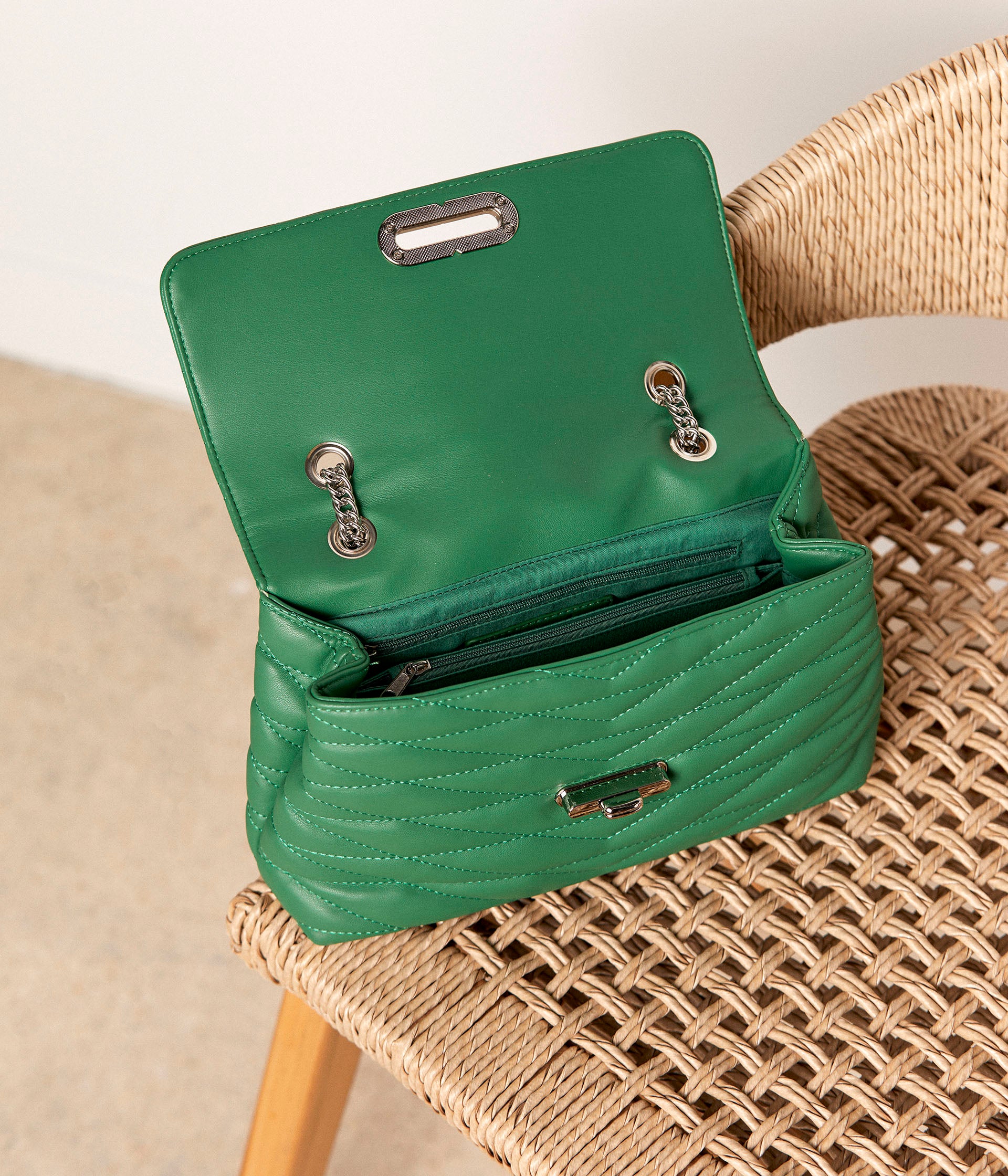 Sac à main vert Charles
