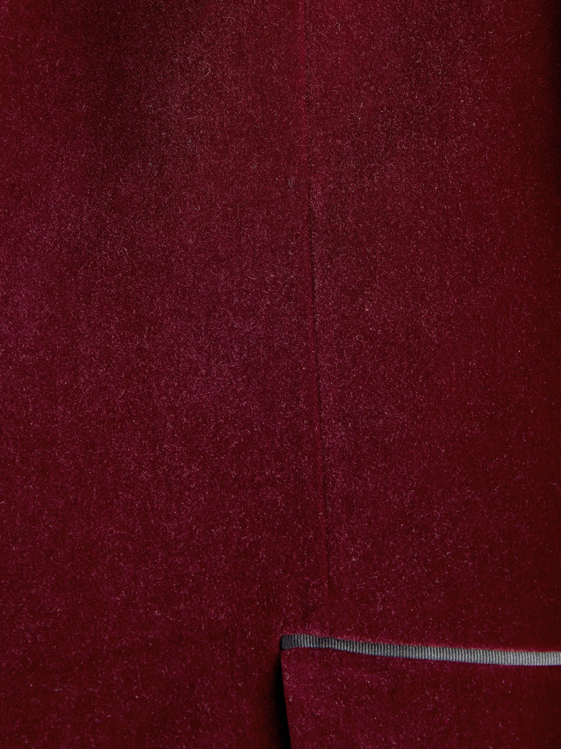 Bordeauxrood - Slim Fit - Signature Pontoglio Italian Velvet Blazer With Shawl Lapel