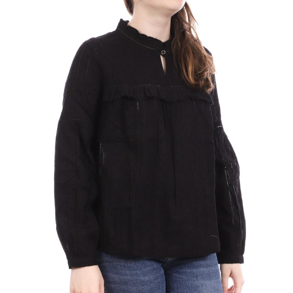 Les Tropéziennes Blouse Noir Femme Les Tropéziennes Mora