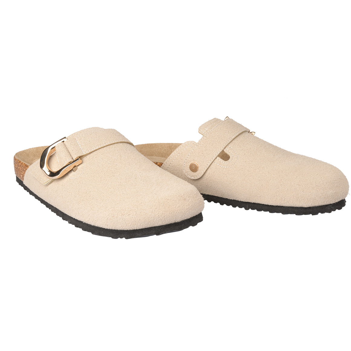 Gina Benotti Damen Sandalen in geschlossener Optik beige