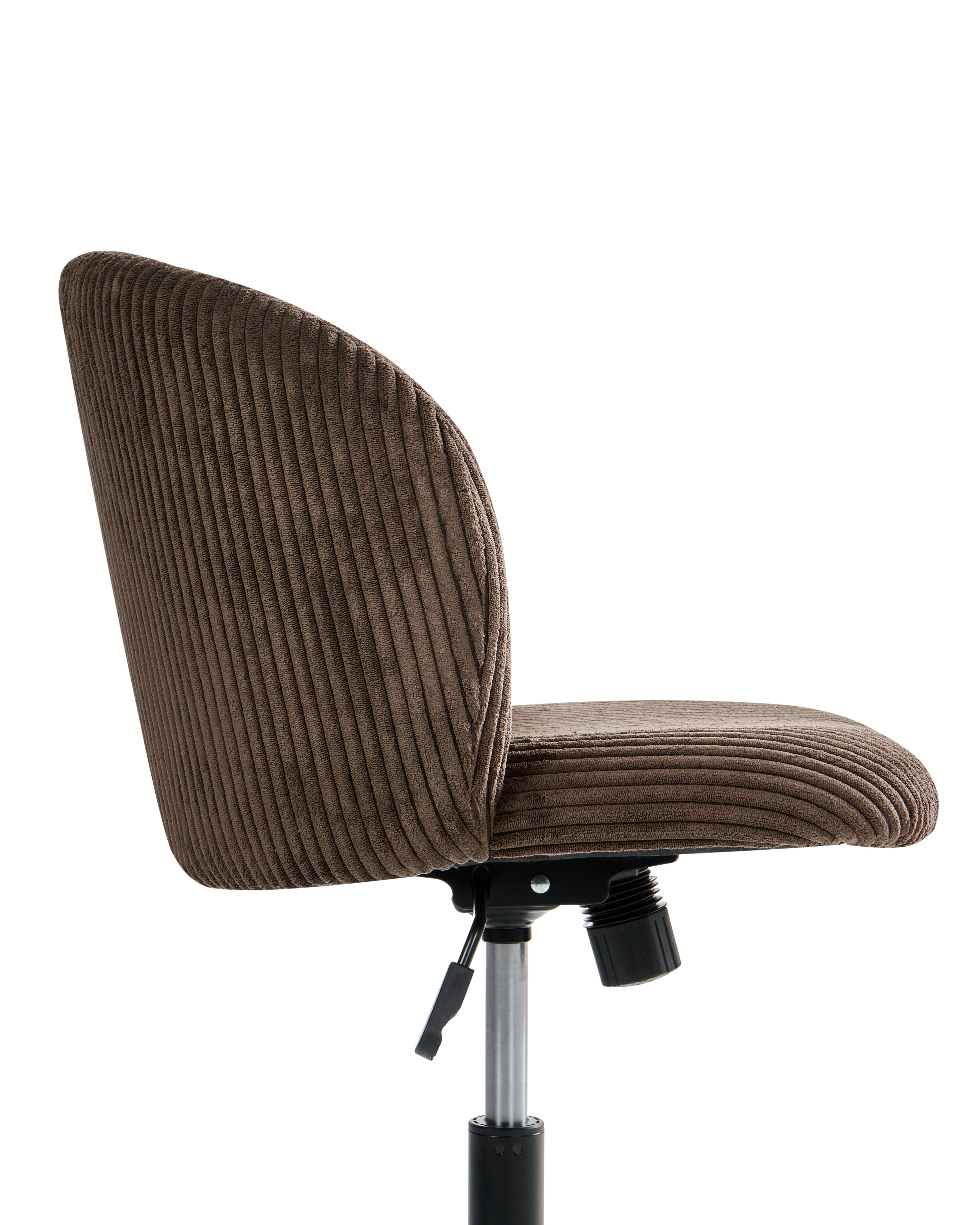Bureaustoel MILES Corduroy Donkerbruin