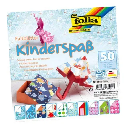 Folia Faltblätter Kinderspaß, 15 x 15cm, 50 Blatt