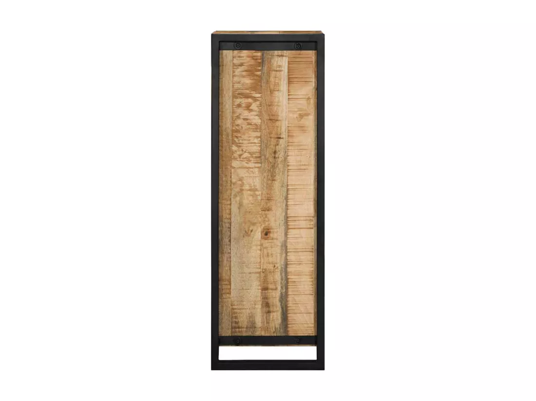 Armoire de salle de bain 40x30x90 cm bois manguier massif brut