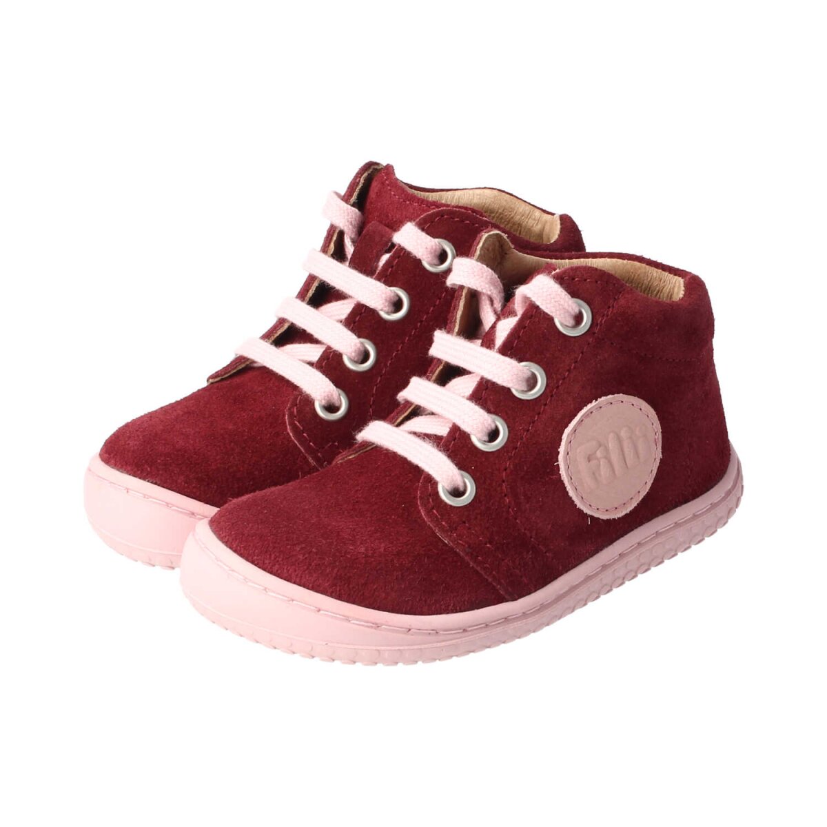 3011-1 rasberry GECK velours leather laces Weite/M