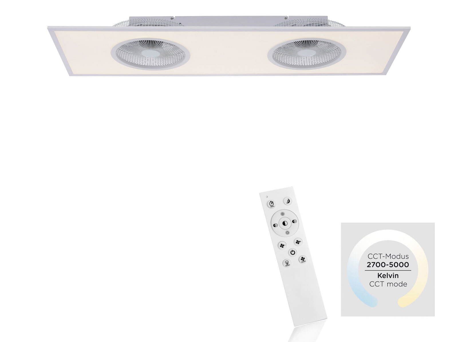 LED-Deckenleuchte Flat-Air 120x40 weiß