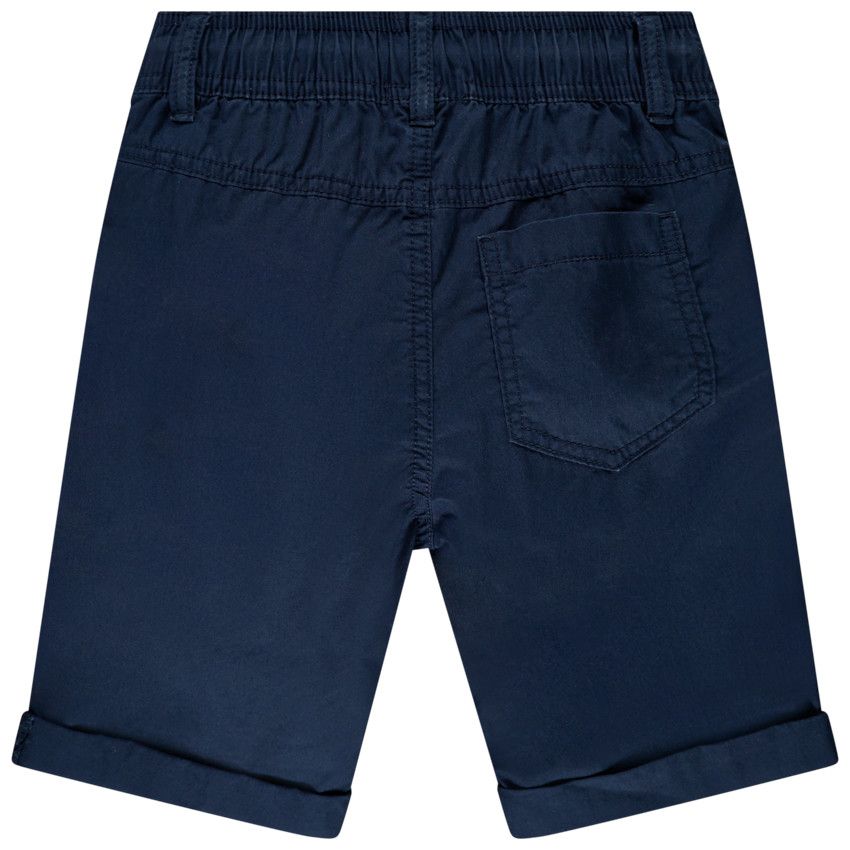 Bermuda court en coton pour enfant garçon - Bleu marine