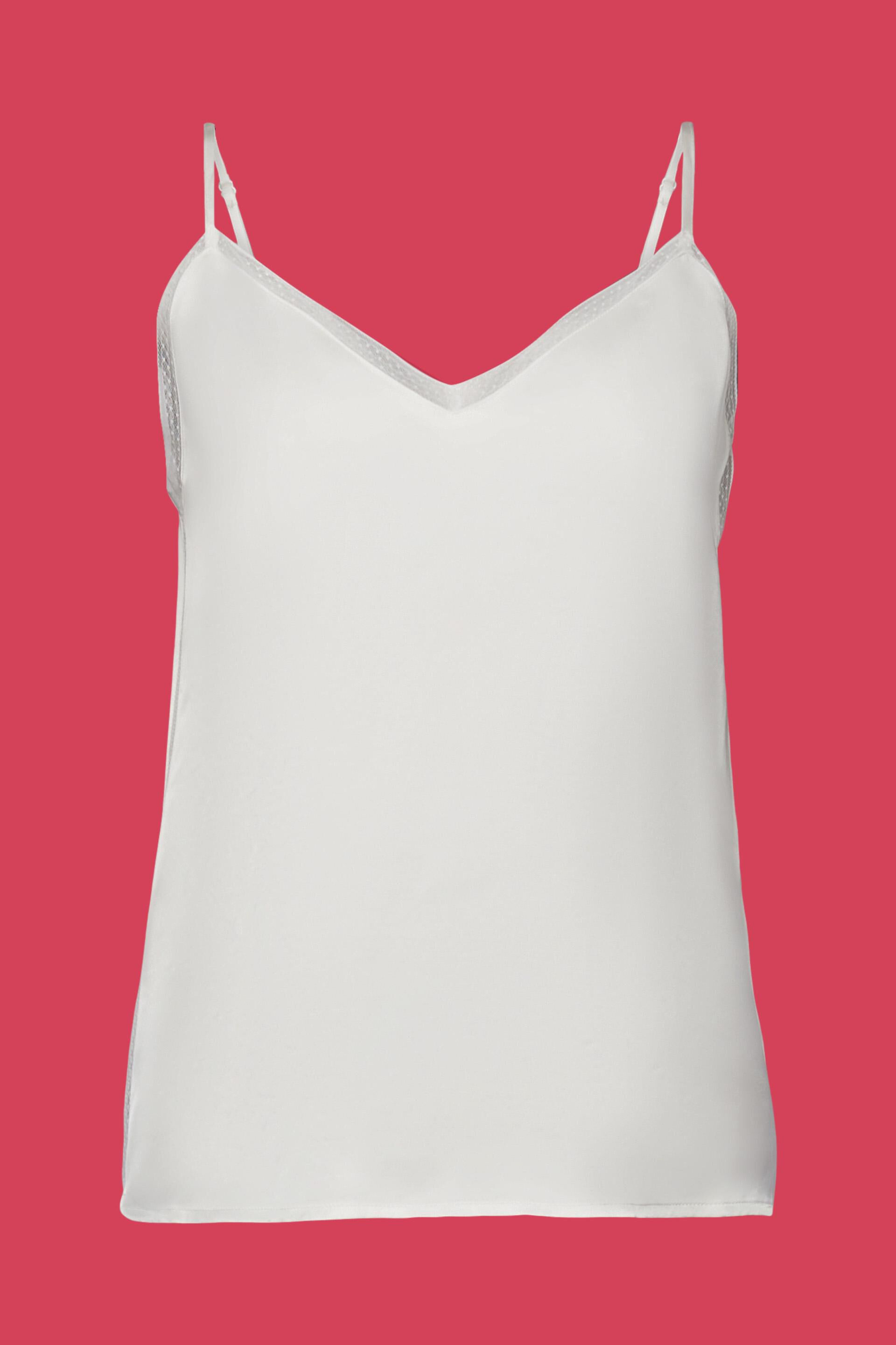 Caraco en satin orné de dentelle, LENZING™ ECOVERO™