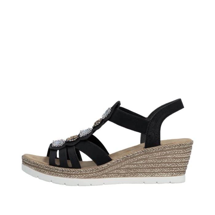 Rieker Sandal Dame 619B2-00