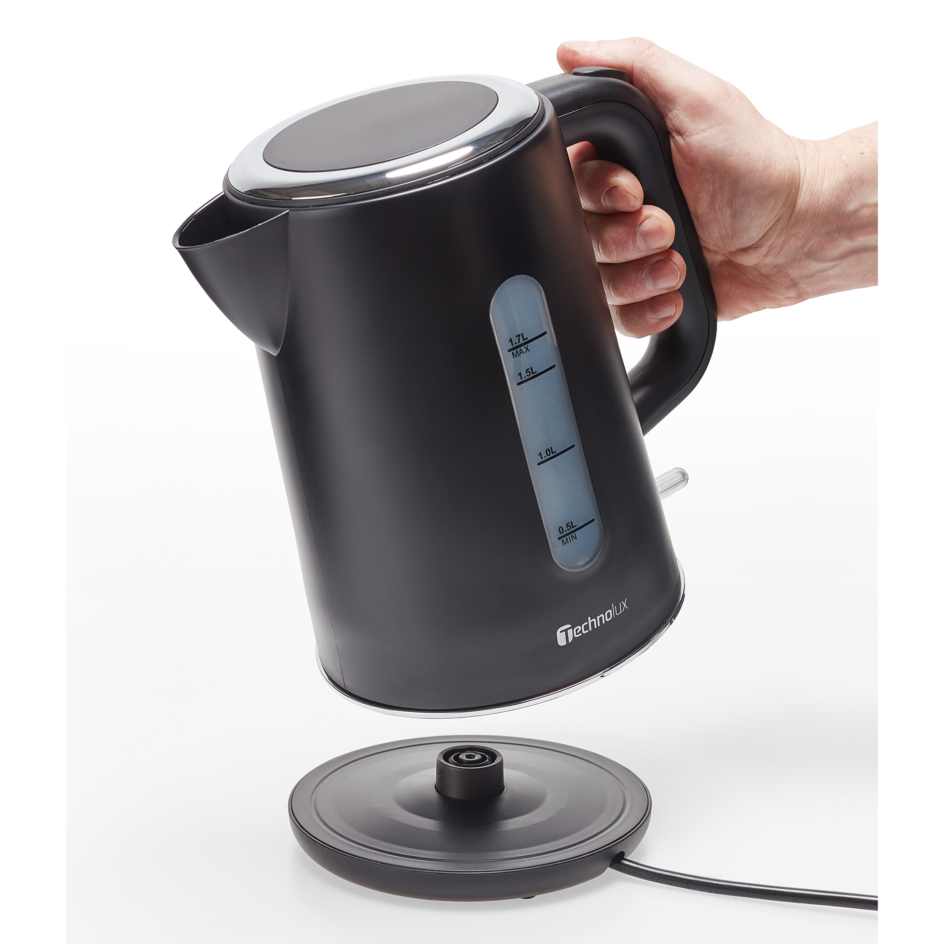 TECHNOLUX Wasserkocher - schwarz - 1,7 Liter