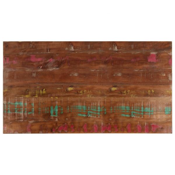 vidaXL Tampo de Mesa Retangular 100x60x1,5cm Madeira Recuperada Maciça - 1772595003
