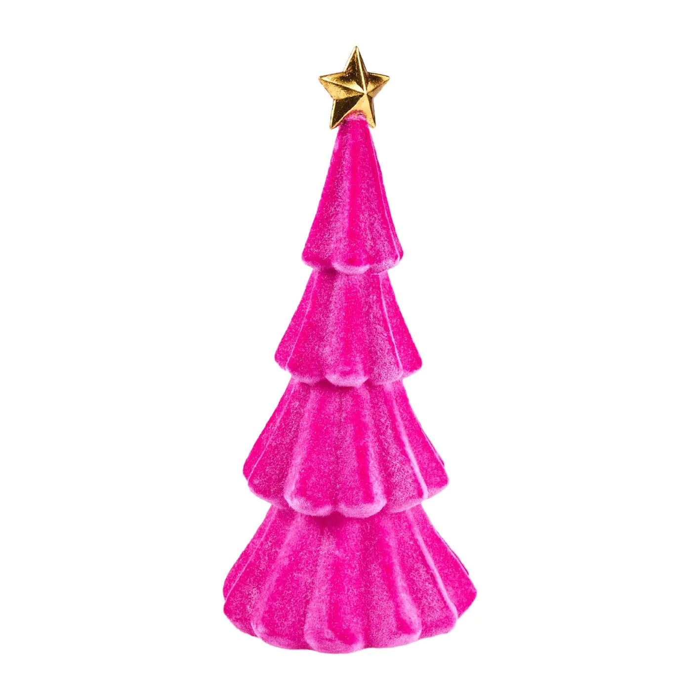 Baum Flock, pink/gold, 30 cm
