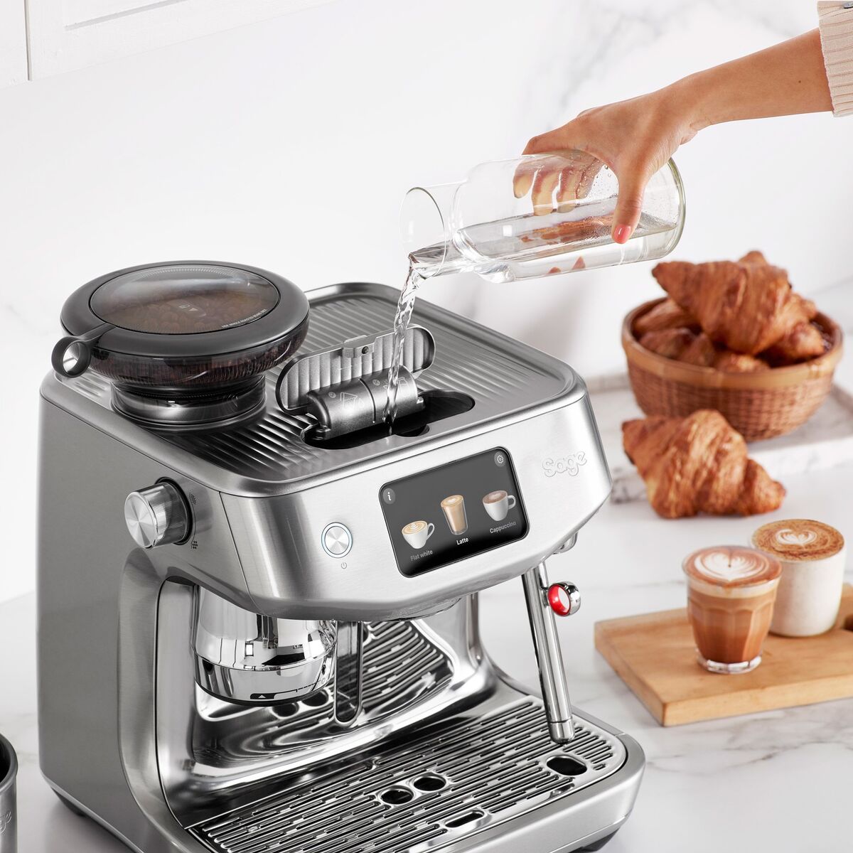 The Oracle Jet espressomaskin, brushed silver