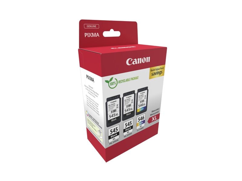 Canon 2x PG-545XL/1xCL-546XL Multipack Black/Cyan/Magenta/Y Druckerpatrone:BK/C/M/Y