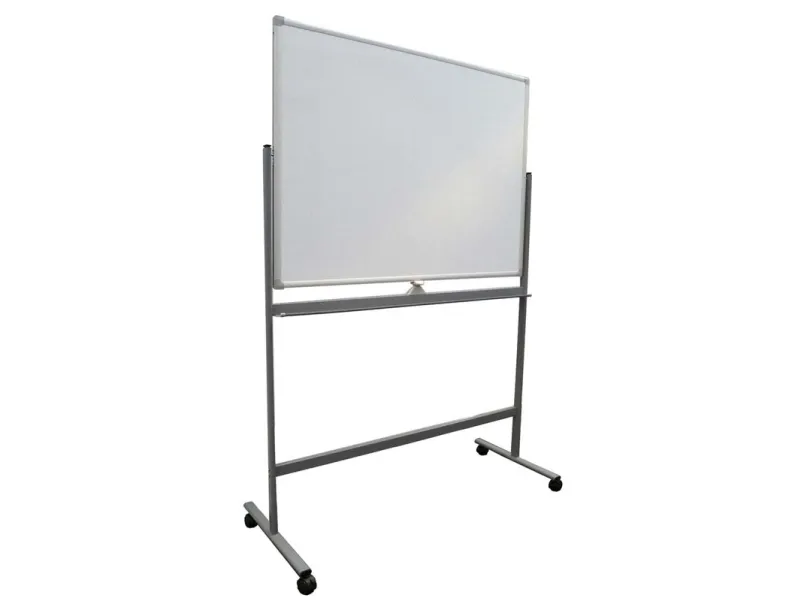 Mobil Whiteboard 1200x900 mm grå stel med hjul