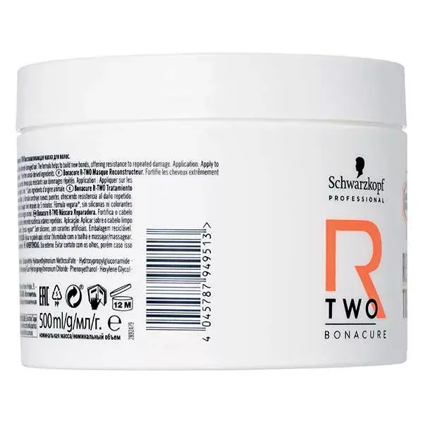 Máscara Reconstrutora Schwarzkopf Professional Bonacure R-TWO 500ml