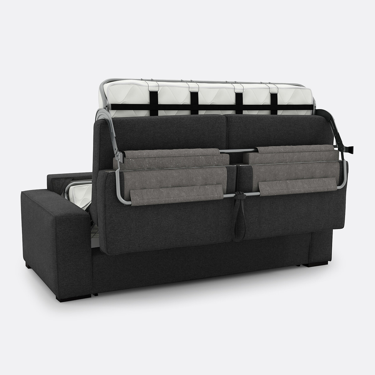 LA REDOUTE INTERIEURS<br>Cama-banco em tecido terra texturizado, mousse, Cecilia