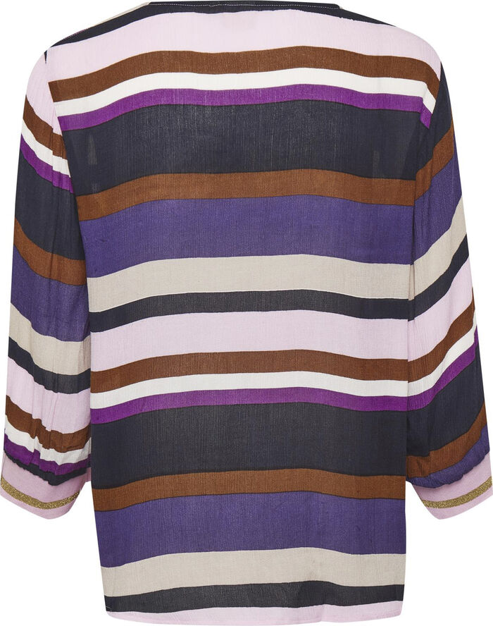 Cream Vilde Blouse Indigo purple