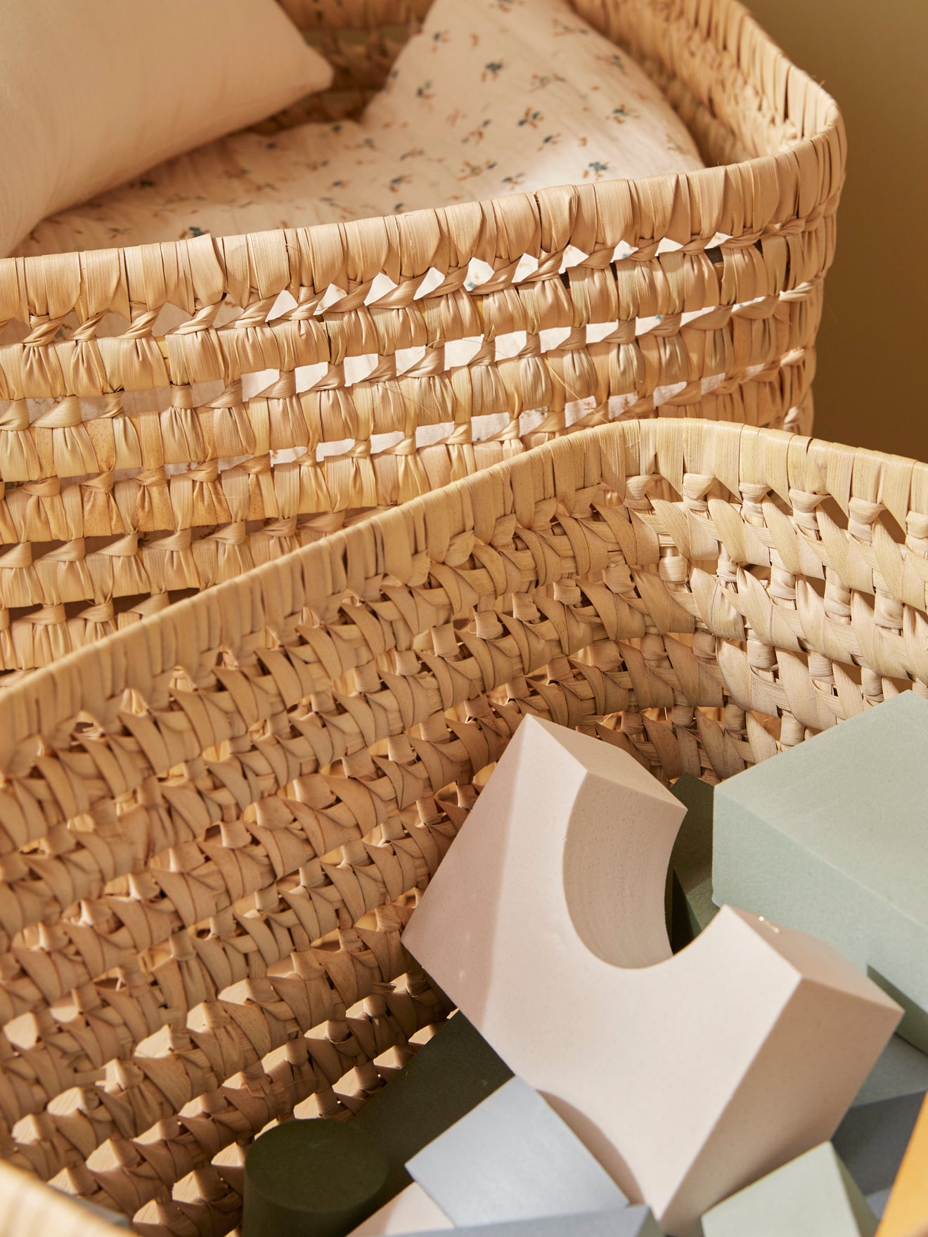 Panier en jacinthe d'eau par lot de 2