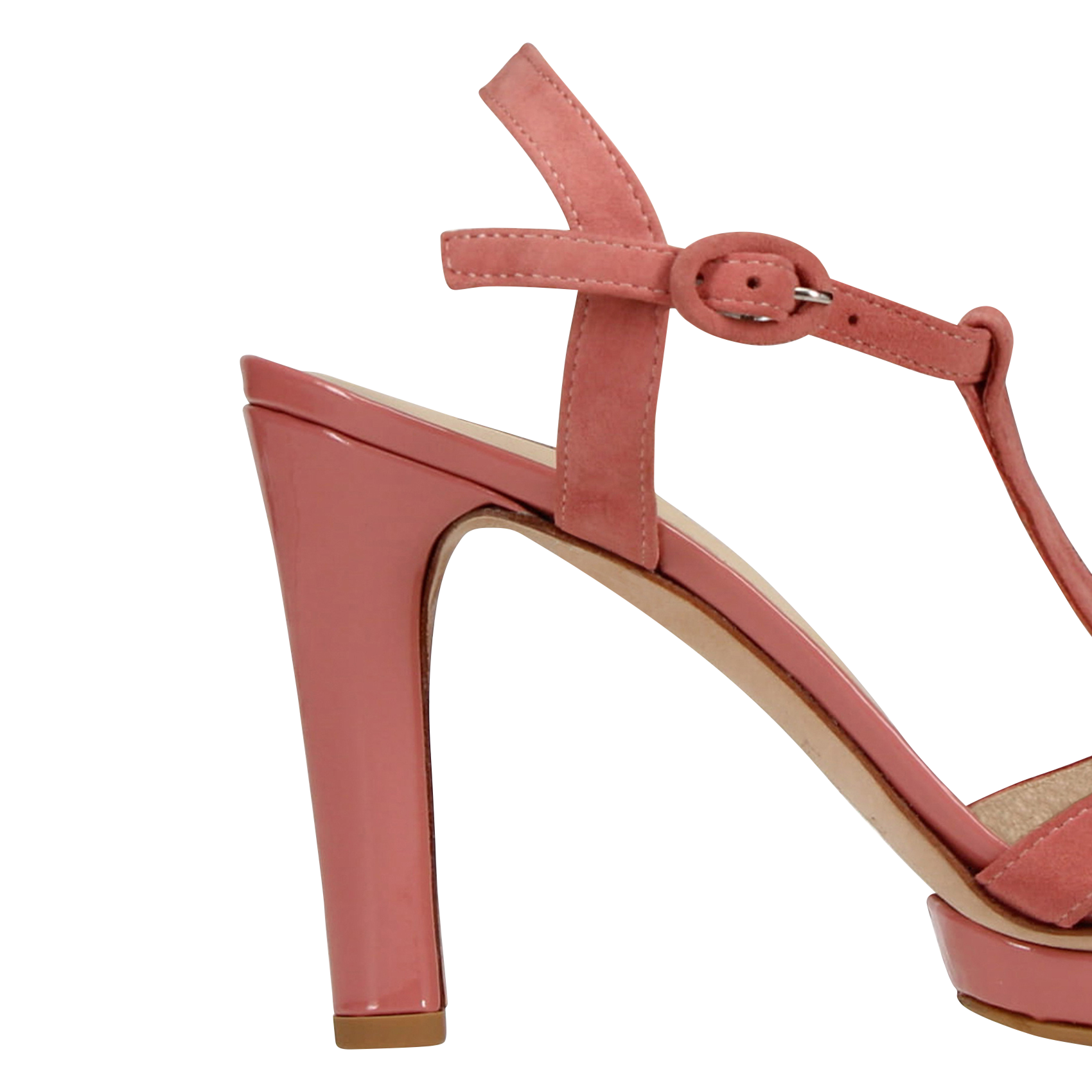 BIKINI - Sandales à talon en cuir | Rose