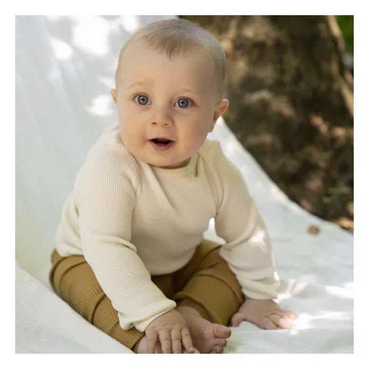 Minimalisma T-shirt Belfast Soie et Coton | Blanc cassé