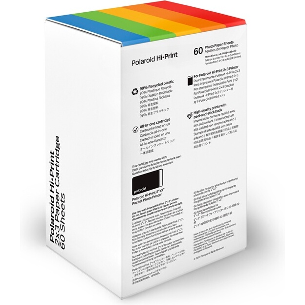 Consommable pour imprimante photo Polaroid Pack de 3 – Papier photo Hi-Print pour imprimante Hi-Print