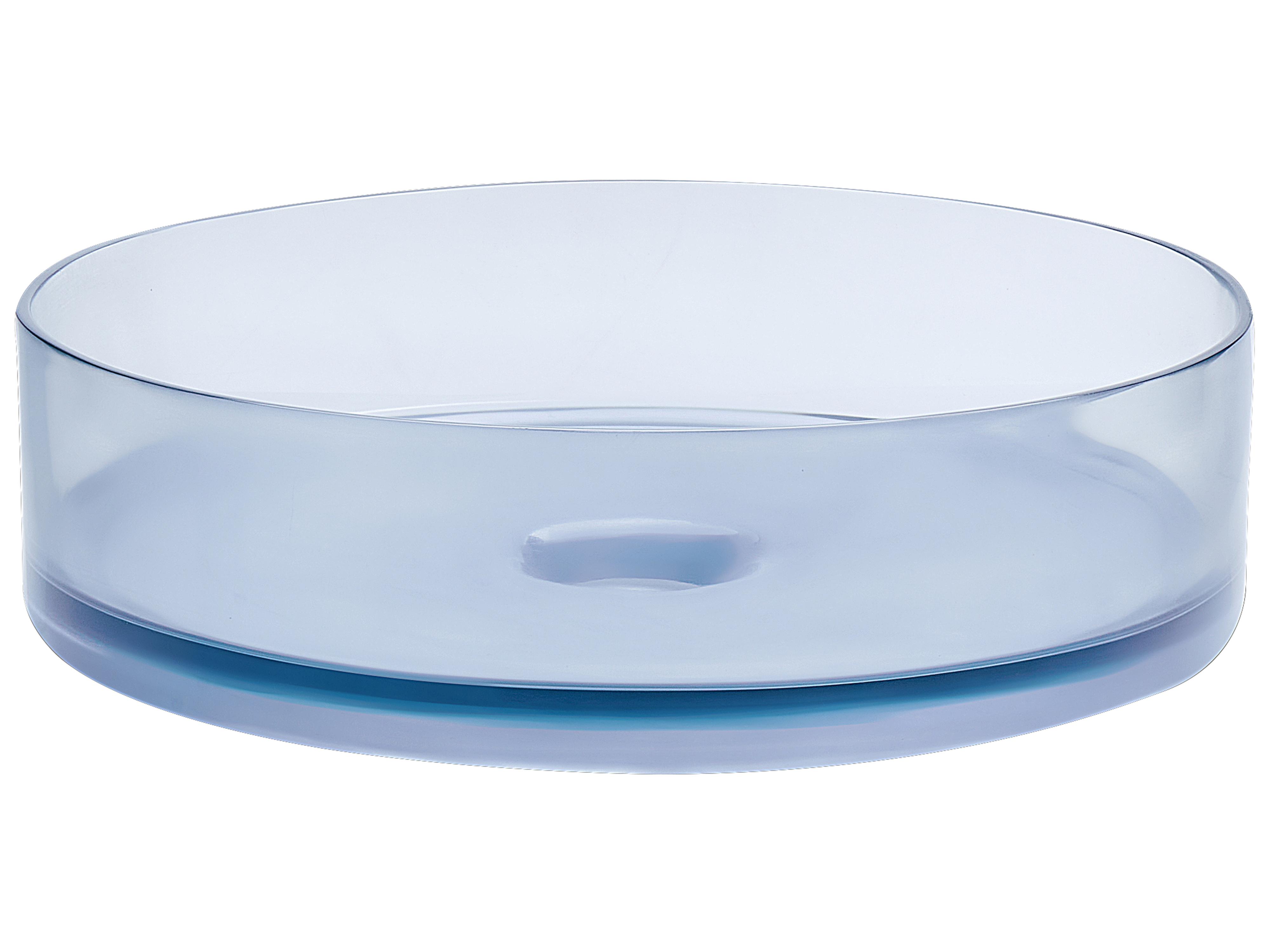 Wastafel voor aanrechtblad TOLOSA ⌀ 36 cm Solid surface Lichtblauw