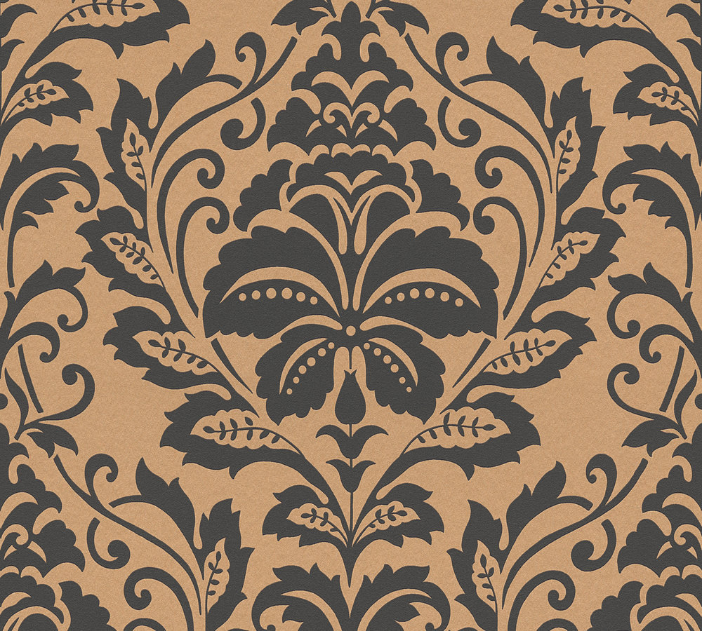 Vliestapete ATTRACTIVE - gold-grau - 10 Meter