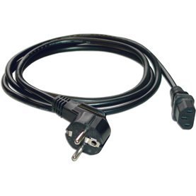 MCL Power Cable Black 2.0m Noir 2 m Coupleur C13 Prise d'alimentation type F