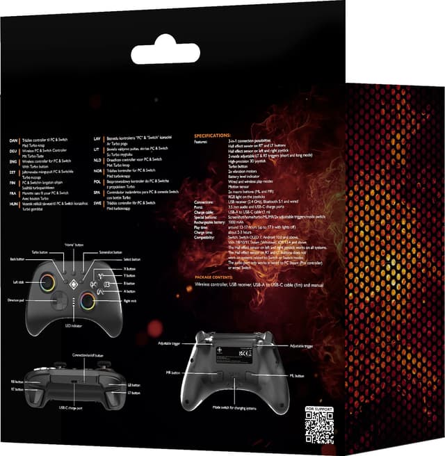 Deltaco PC og Switch Trådløs gamepad