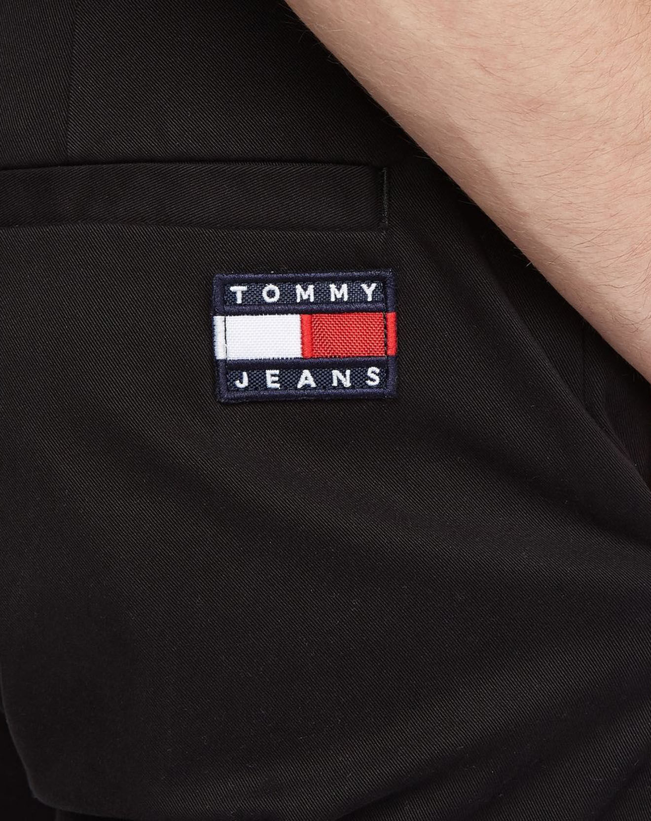 Tommy Jeans Pantalon chino ajusté Dad noir