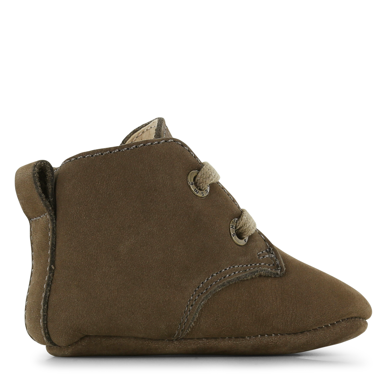 Shoesme Newborn grüner Lederpantoffel