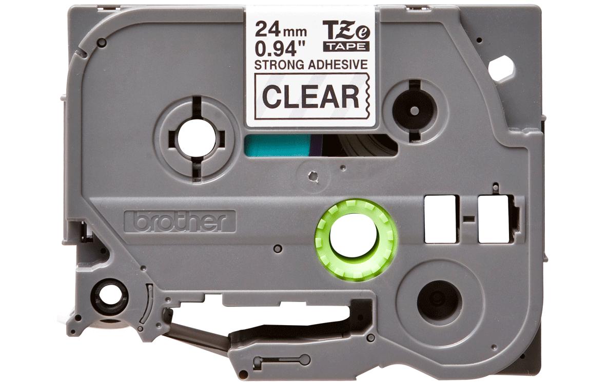 Beschriftungsband TZe-S151 Schwarz auf Transparent24 mm-Beschriftungsband für Etikettendrucker