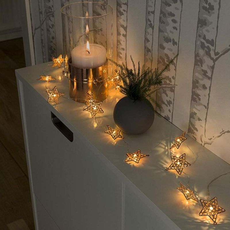 Konstsmide - Lichtslinger - Warm Wit - Led Kerstverlichting Binnen - 20 Lampjes - 1.9 Meter