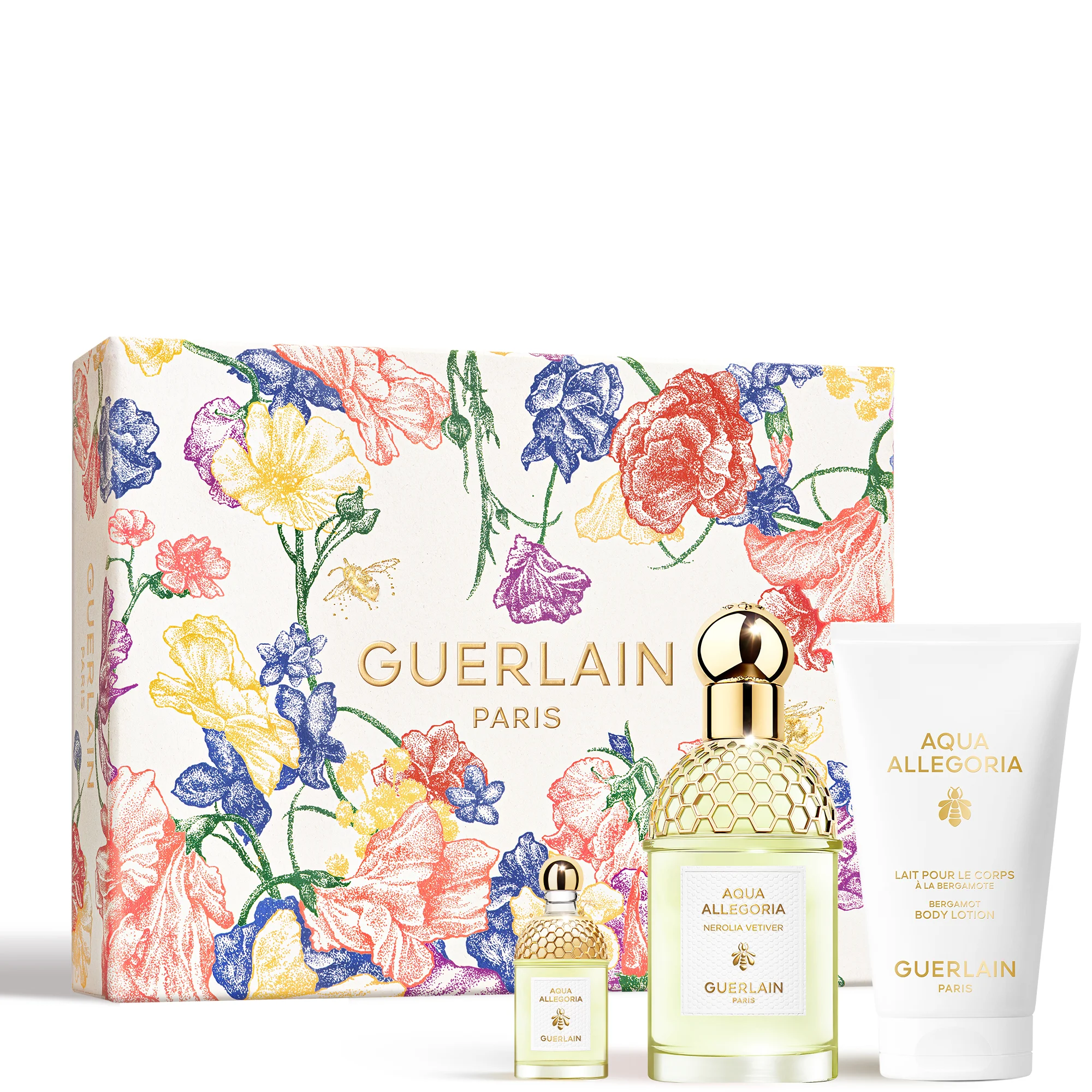 AQUA ALLEGORIA Nerolia Vetiver - Coffret Eau de Toilette, Lait Corps, Miniature Parfum |